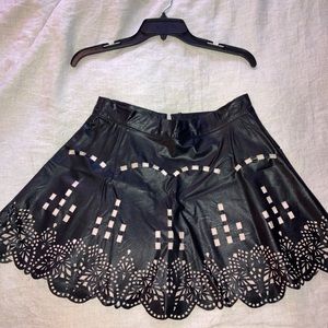 Vintage Millou Leather Skirt